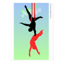 New circus acrobats. postcard