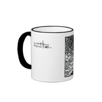 NEW!! "Cochlear Duct"  Block Print Mug