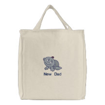 New Dad -  boy Canvas Bag