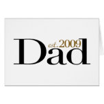 New Dad Est 2009 cards