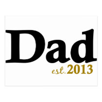 New Dad Est 2013 postcards
