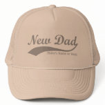 New Dad Hat, Personalized Baby's Name or Year hats