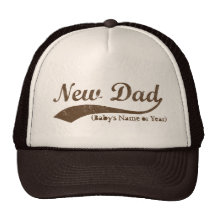 New Dad Hat, Personalized Baby's Name or Year