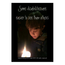 New Day Gardens- Autism Awareness Profile Card Business Card Template