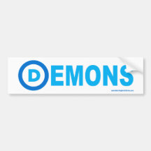 New Democrat Logo: Demons Bumper Stickers