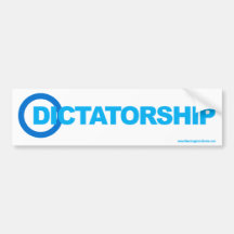 New Democrat Logo: Dictatorship Bumper Sticker