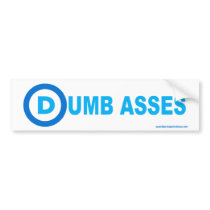 New Democrat Logo: Dumb Asses Bumper Sticker