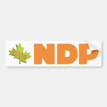 New Democratic Party 2009 Bumper Stickers