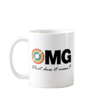 new double rainbow t shirt omg what does it mean? coffee mugs