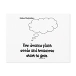 new dreams plant seeds postcard