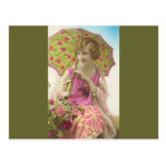 New Dress and Parasol Postcard