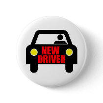 New Driver Pinback Button