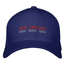 New England Embroidered Baseball Caps