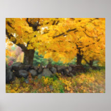 New England Fall Foliage Poster
