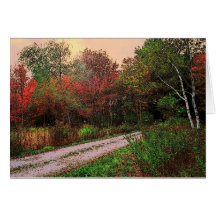 New England Landscape Card