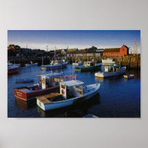 New England Port Poster