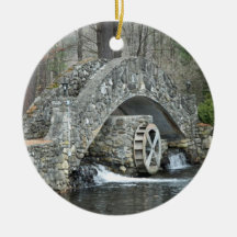 New England Stone Bridge Ornament