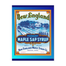 New England Vermont Maple Syrup Post Card
