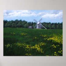 New England Windmill Fine Art Print
