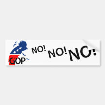 New GOP Mascot with Crest Bumper Stickers