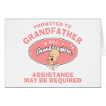 New Granddaughter Promoted To Grandfather Greeting Cards