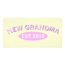 New Grandma 2010 Custom Photo Card