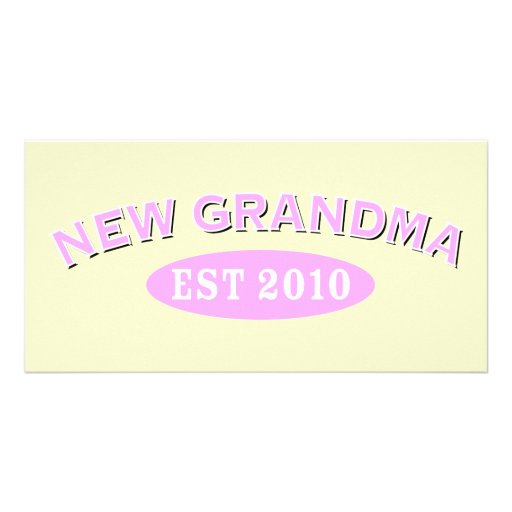 New Grandma 2010 Custom Photo Card