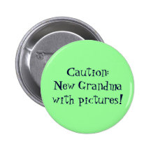 New Grandma Pinback Button
