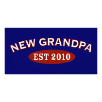 New Grandpa 2010 Customized Photo Card
