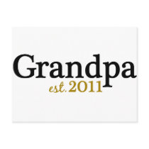 New Grandpa est 2011 Postcards