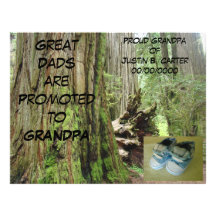 New Grandpa Grandbaby Announcement Birth Letterhead