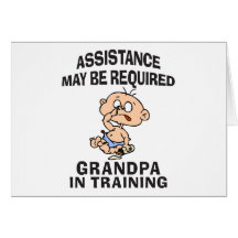 New Grandpa In Training Card