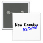 New Grandpa Its Twins Pin