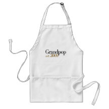 New Grandpop Est 2009 Aprons