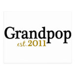 New Grandpop est 2011 Postcard