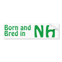 New Hampshire Bred (Bumper) Sticker Bumper Sticker