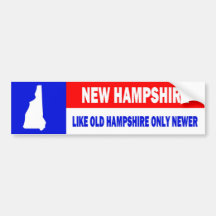 NEW HAMPSHIRE BUMPER STICKERS