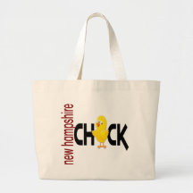 New Hampshire Chick 1 Tote Bags