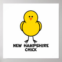 New Hampshire Chick Poster