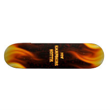 New Hampshire Hottie fire and red marble heart. Skate Board