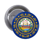 New Hampshire State Flag Buttons