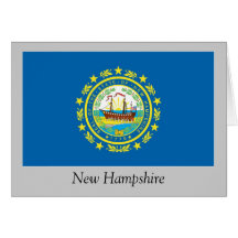 New Hampshire State Flag Card