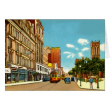 New Haven Connecticut Cityscape Greeting Cards