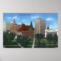 New Haven, CTView from across the Green Print