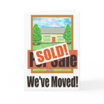 New Home House Move Moved Card