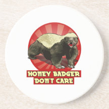 New Honey Badger Don't Care Beverage Coasters