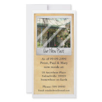 New House Address Notification Photo Card
