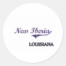 New Iberia Louisiana City Classic Stickers