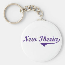 New Iberia Louisiana Classic Design Keychain