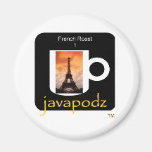 New JavaPodz French Roast Magnet